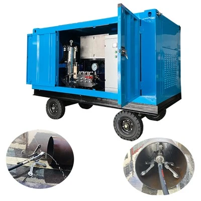 600bar 80Lpm Industrial Pipe Jetting Hydro Blasting Equipment